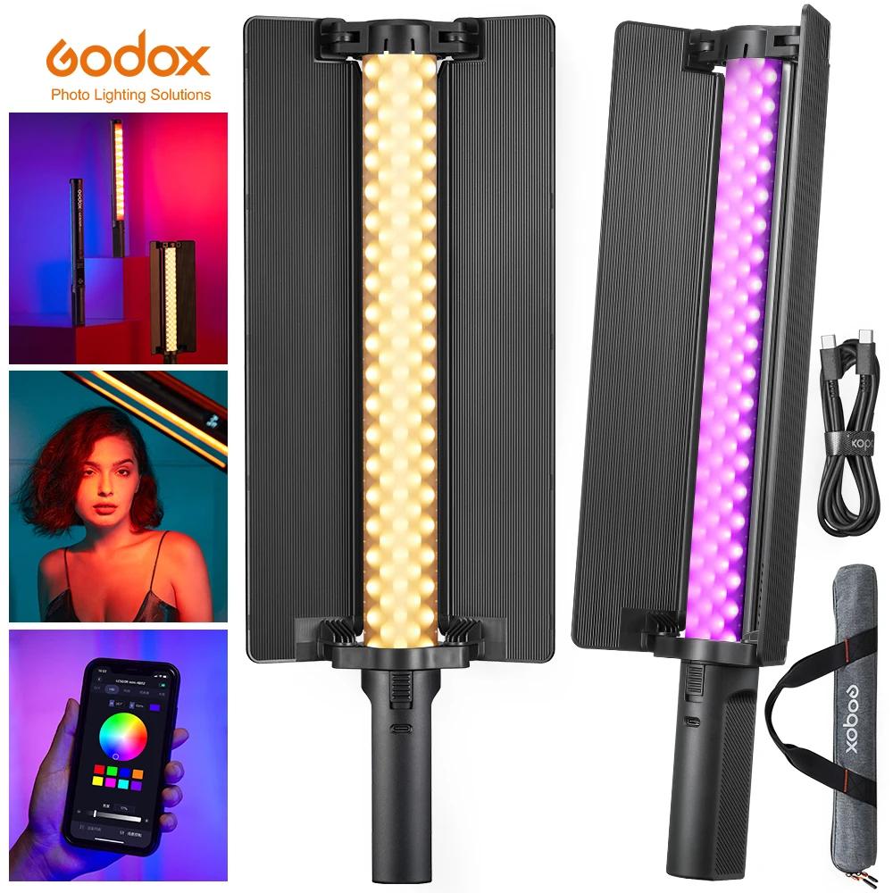 Godox LED Ʈ ƽ  ȿ CRI 95 TLCI 96 ڵ  Ʃ , ݵ , LC500 ̴ LC500R ̴ 2500K-8500K